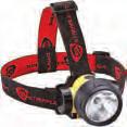 Includes: 3 AAA alkaline batteries, elastic headstrap and rubber hard hat strap Order No. XC389 No.