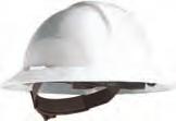 Head Protection Matterhorn CSA Type 2 Foam liner for extra protection from lateral impacts Rain trough Slotted for attachments Ratchet or "Quick Fit" suspen sion "Quick Fit" suspension is