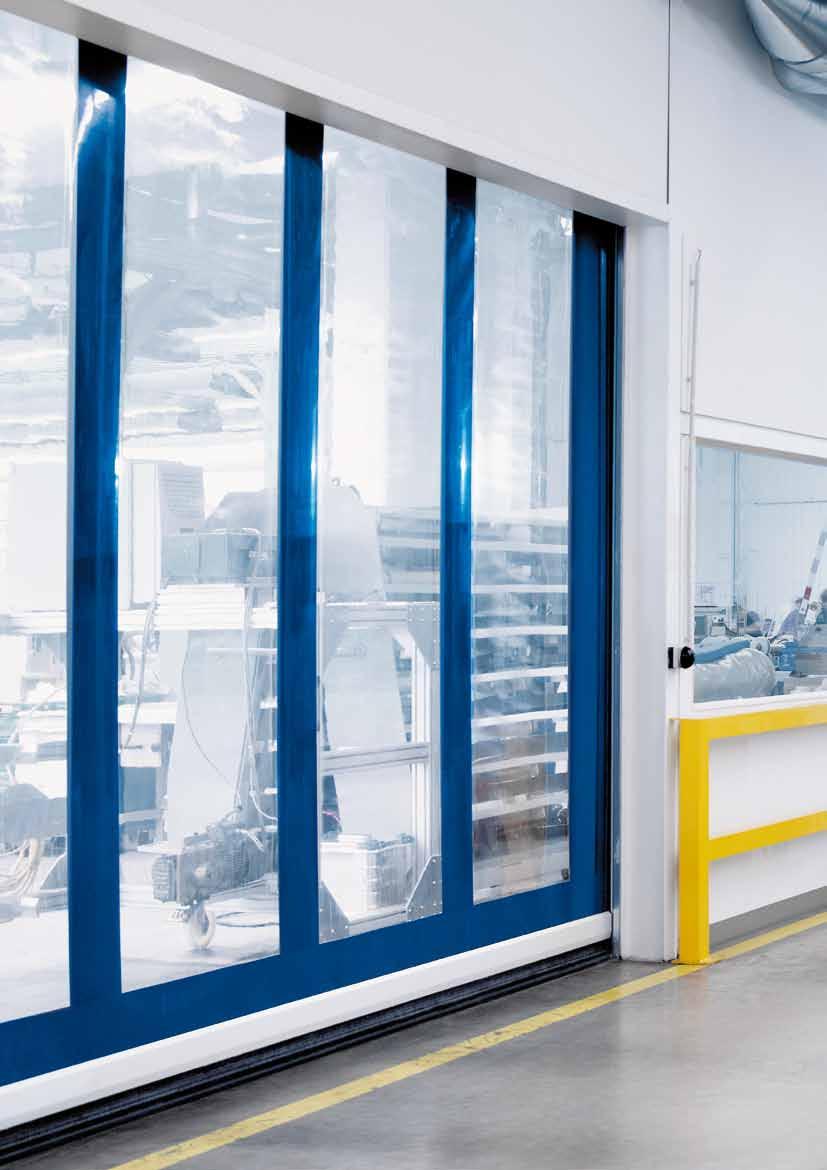 R Series High speed roll-up doors are extremely econo mical door systems for interiors.