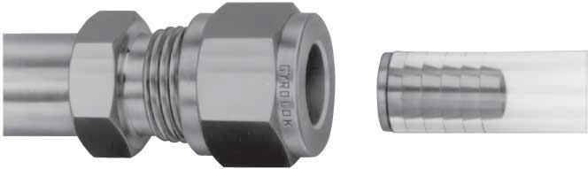ube Inserts yrolok ube ittings OK yrolok tube fittings may be used with various types of plastic tube material without any special preparation.