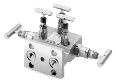 Five Valve Manifold ingle Flanged - 6M5D 6M5D five valve manifold mounts directly to the differential pressure transmitter.