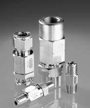 PROHM INTRUMNTTION heck Valves check valve is designed to prevent back-flow of media by closing when the inlet pressure is reduced below that of the spring (cracking pressure).