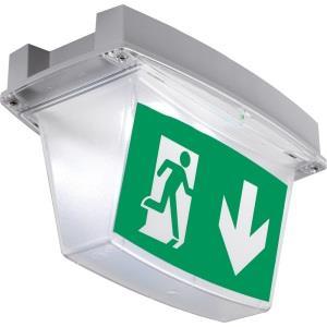 IP65: Protection against dust and water i-p65 LED Escape Sign Luminaire High protection class (IP65), wall and ceiling mounting Specialized, robust construction suitable for application outside or