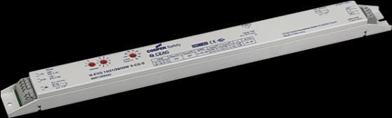 Electronic Ballasts N-EVG V-CG-S Reduced battery capacity / -costs by adjustable luminous flux of 30 100% in
