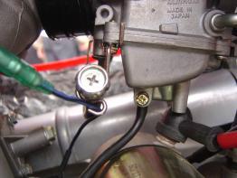 Use a tachometer when adjusting engine RPM. Screw in air adjustment screw gently, then back up to standard turns.