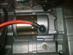 Remove starter motor