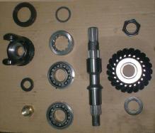 Remove the washer driven bevel gear and bearing.
