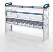 with 4 S-BOXXes and 1 wide S-BOXX 1 shelf with 4 S-BOXXes and 1 wide S-BOXX 2 Drawers with mats and