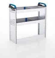 mat and dividers 1 shelf with 3 M-BOXXes 1 shelf with 7 S-BOXXes and 1 Wide S-BOXX 2 shelves with mats