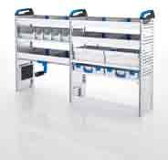 M-BOXXes, one with handle 1 shelf tray with mats and dividers 1 shelf with 4 S-BOXXes and 1 wide S-boxx 1 shelf with mat and dividers 2 Drawers with mats and dividers 2 T-BOXXes on guide rails 1