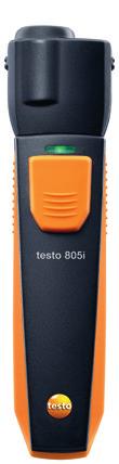 Non-contact temperature testo 805i: Bluetooth IR thermometer - Measures non-contact temperature - Distance to spot target ratio (10:1) - Measurement area indicated by circular laser pattern assures