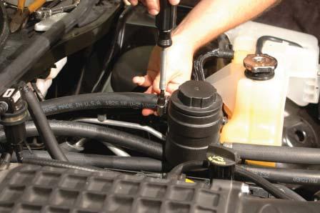168. Route the passenger side intercooler hose you just installed over to the