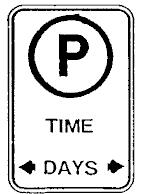 days prescribed in the directions(s) indicated by the arrow head(s)  LIMITED PARKING Parking Limit