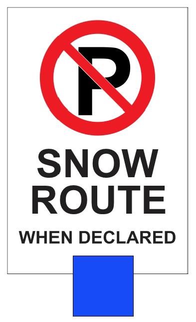 SCHEDULE W continued SNOW ROUTE PARKING