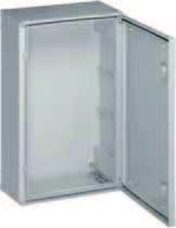 orion plus GRP IP65 enclosure Enclosure with plain or transparent door Made of glass reinforced polyester (GRP) Colour : RAL 7035 Body made out of one piece up to height 800mm IP 65 / door closed