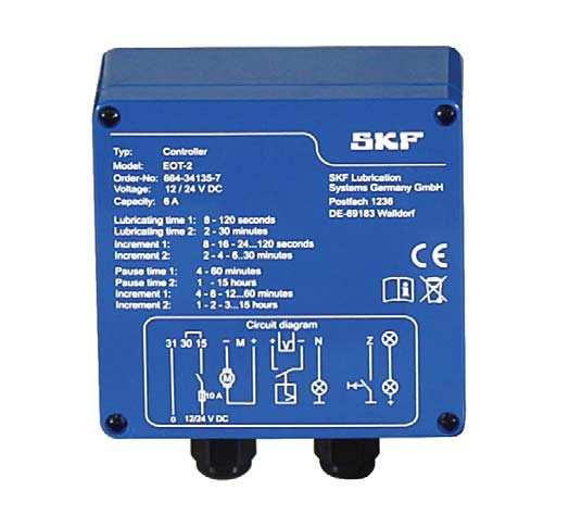 Control units EOT 2 The EOT-2 controller is designed to control lubrication pumps during interval operation in progressive systems.