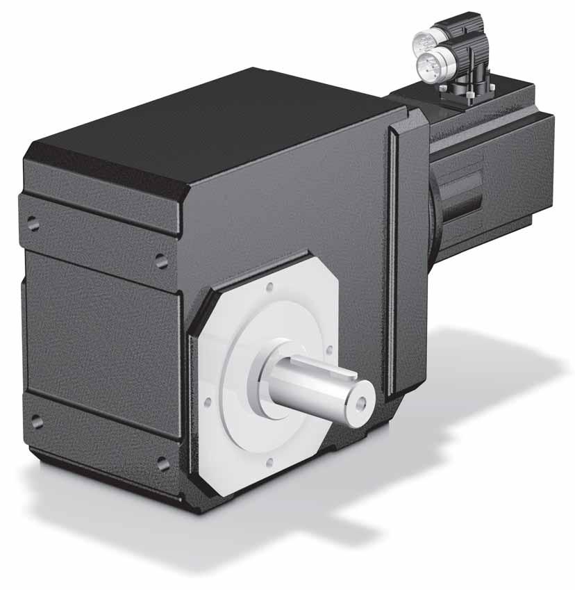 "K" Series Right Angle Helical/Bevel ServoFit Geared Motor Features Performance Specifications: Nominal output torque up to 34,000 in. lbs.