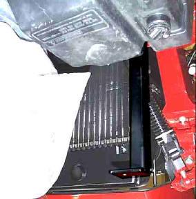 lock washers and loosely bolt the bracket into place. Do not tighten until cab is installed. See Figure 4. Figure 4 lid.