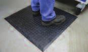 946 FLOOR MATTING Anti-Fatigue Matting Standing on a hard floor for prolonged periods without anti-fatigue matting can cause pain and discomfort in the lower legs, feet and back.