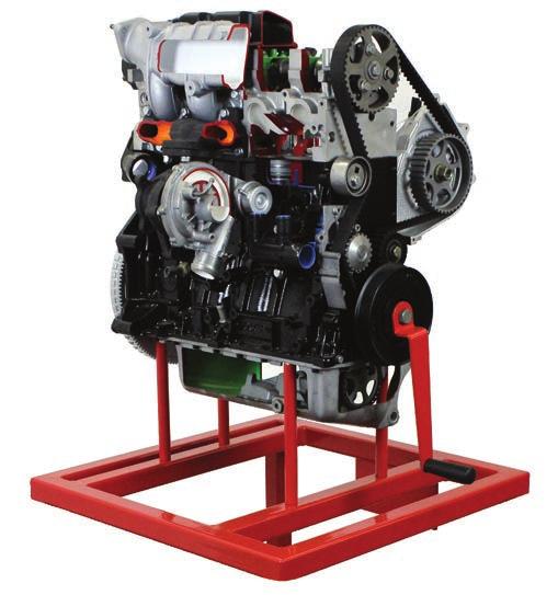 Sectioned Diesel Engine (Common Rail) Trainer (773-01) This trainer provides the instructor with a