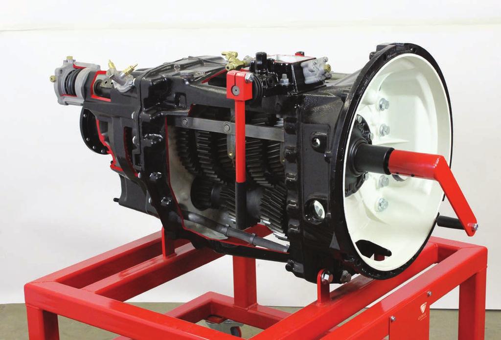 Medium/Heavy Vehicle System and Component Rigs Sectioned Truck Gearbox Trainer (780-01) This trainer provides the instructor with a fully sectioned truck gearbox for group or whole-class