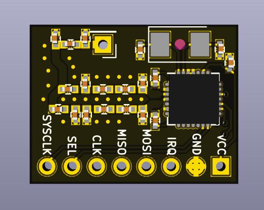 Figure 45: AX5043 RF Transceiver Development Board Front and Back To trigger the ejection of the rover from the rocket, a 433MHz RF transceiver will be used.