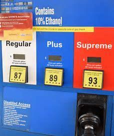 Fill Er Up! (continued) - Your owner s manual will tell you what Octane (a fuel additive to prevent engine knocking) rating your vehicle requires.