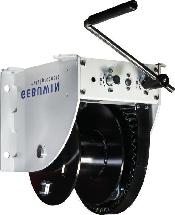 WW2000-3000-4000-5000../D/FS Worm gear winch Hand operated worm gear winch: robust and safe hoisting or pulling winch with two speeds pulling capacity is approx. 2.