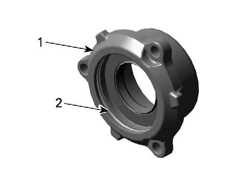tmr2013-018-007_a 1. Bearing cover 2. O-ring 4. Install drive shaft oil seal using the following tool. tmr2013-018-006_a 1. Bearing cover 2. Oil seal 3.