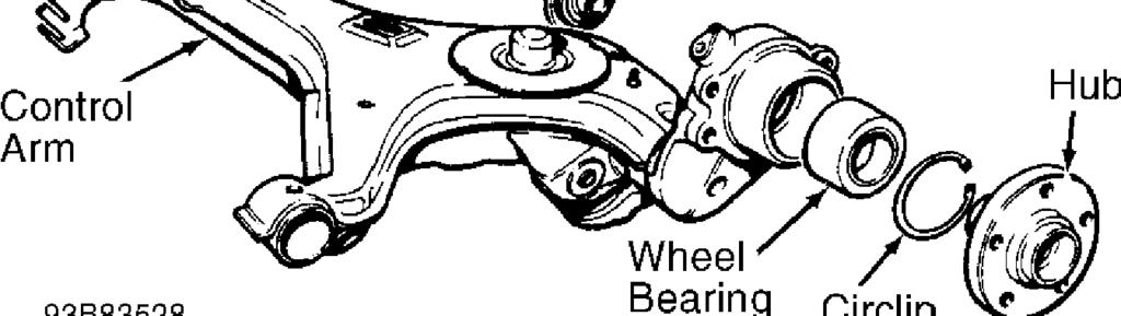Article Text (p. 4) (Disc Brakes) Raise and support vehicle. Remove wheel assembly. Remove caliper assembly and support it out of work area. Remove dust cap, cotter pin, hub nut, and thrust washer.