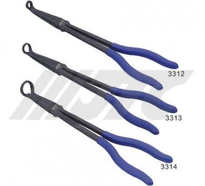 JTC-3311 90 DEGREE EXTRA LONG NEEDLE NOSE PLIERS Made from CR-MO material to provide a high strength level and uniform hardness.