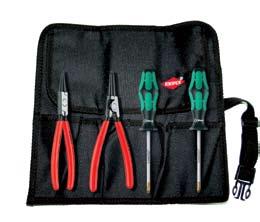 95 EXTRA HOT PRICE GERMAN QUALITY Plier and Screwdriver Set Handy tool roll containing popular Knipex pliers and cutters and Wera screwdrivers FROM $17.95 $16.