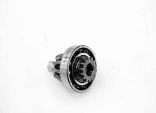 Pull the pinion bearing from the shaft with a commercially available bearing puller.