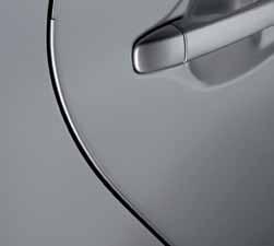 Thermoplastic-coated stainless steel is precisely matched to the exterior finish Compression-fitted to door edge contours Blends