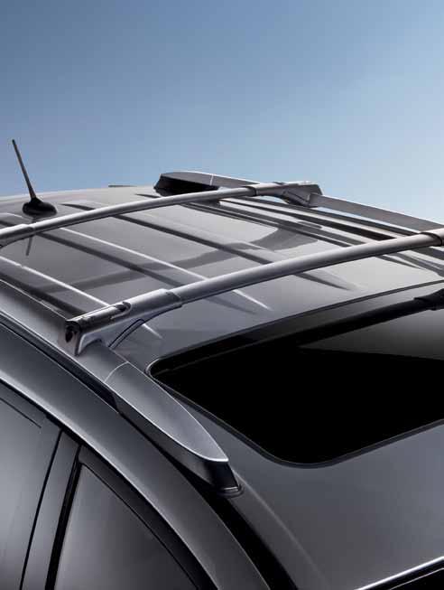 Exterior Accessories Roof Rail Cross Bars (A) Take along all kinds of cargo with Genuine Toyota roof rail cross bars. 2 Provides up to 100 lb.