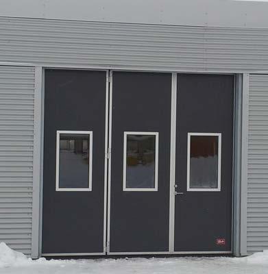 Ecolid 4 section folding doors with integrated