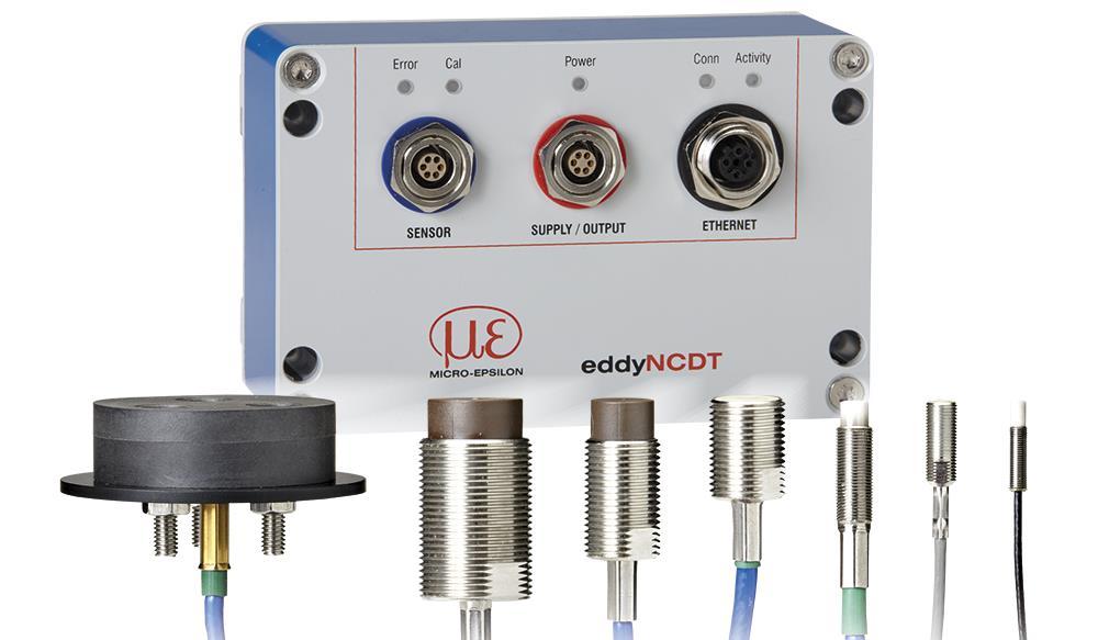 Product overview eddyncdt eddyncdt 3100 Compact eddy current measuring system NEW - Measuring ranges 0.