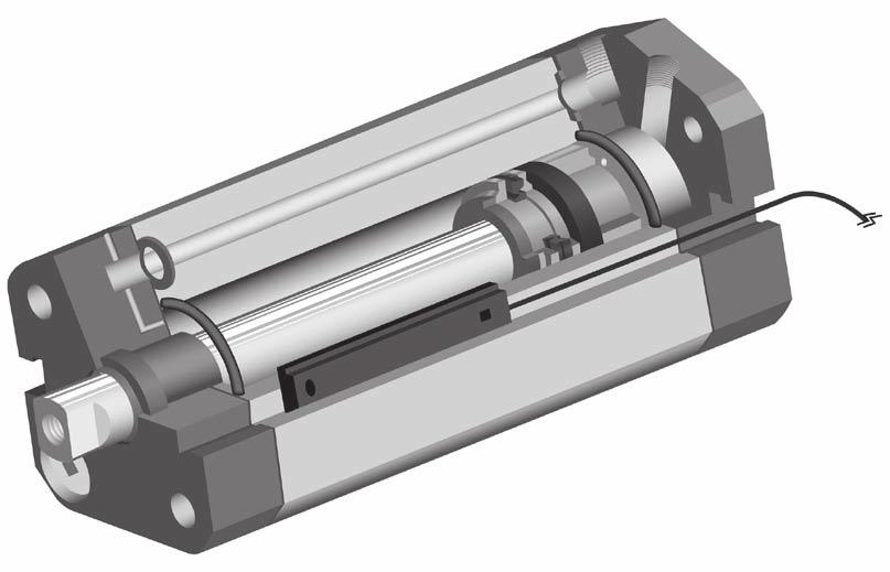 Catalog 0900P- Features xtra Low Profile Pneumatic Cylinders Series Unique Internal Transfer Tube Provides a passage that can be used for remote porting.