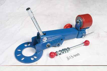 Tool Designed to reform or enlarge mudguards without having to remove body panels from the vehicle Wheel adaptor hub plate suits three, four or five stud wheels Suitable for use on front or rear