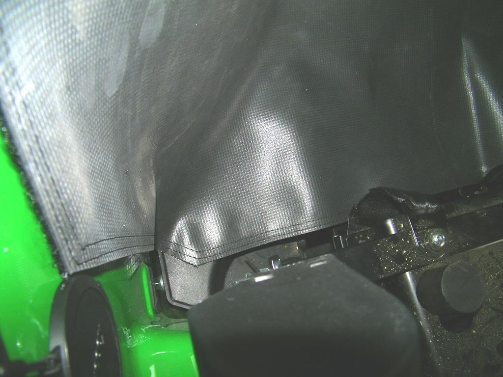 3 Ensure the filler does not interfere with operation of the controls next to the seat. See Figure 19.