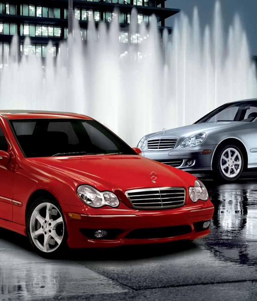 MY07 C-Class Dealer Ordering Guide C350 Sport Sedan in Mars Red shown with optional