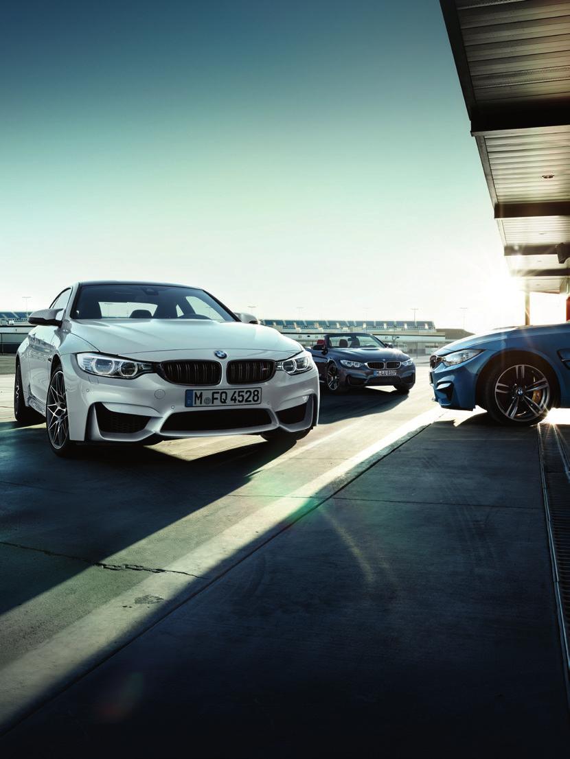 The Ultimate Driving Machine THE BMW M3 SALOON, M4 COUPÉ AND CONVERTIBLE.
