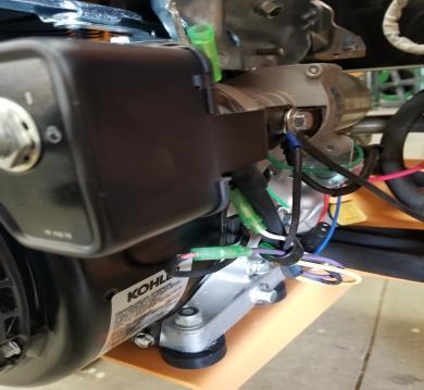 wire onto stud of solenoid and re-install