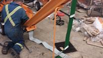 ) Put conveyor in place and re-install bolts, tighten 80.