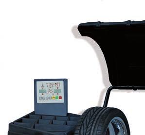 Wheel Balancers CORGHI PROLINE 650 - ENTRY LEVEL Digital display wheel balancer completely automatic cycle and software compatible with all types of steel and light alloy wheels for passenger cars,