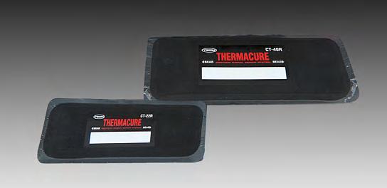 TECH Thermacure Radial Repair Units Tech Thermacure radial repairs, produced with soft black cushion gum, provide excellent adhesion in all heat cure systems.