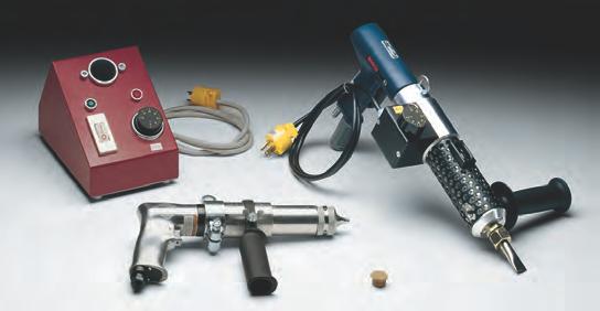 Perfect for section repair build-up and for filling skives. Extruder Guns are compact, lightweight and user friendly. Available in 110V or 220V.