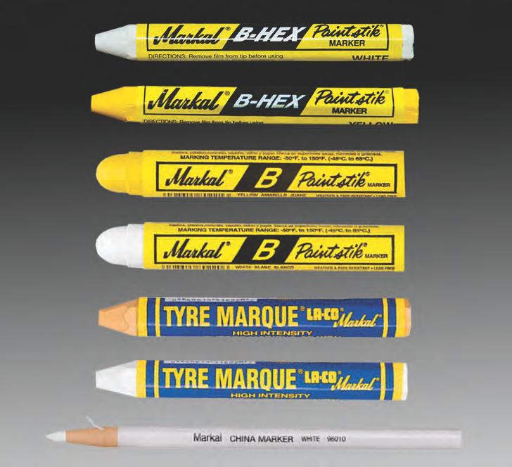 Tire Inspection Marking Tools B Paintstik Solid Paint Marker 951 951Y 948Y 948 950 Markal's most versatile and economic marker, the original B Paintstik Solid Paint Marker combines the durability of