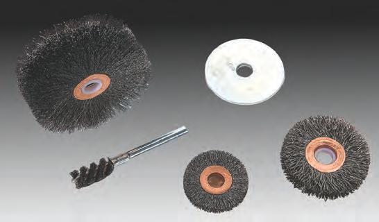 Tech's S892 cleaning brush includes two 3, 75mm soft brushes to be configured between two 2, 50mm flat washers (also included), providing a durable and effective tool for cleaning buffed surfaces