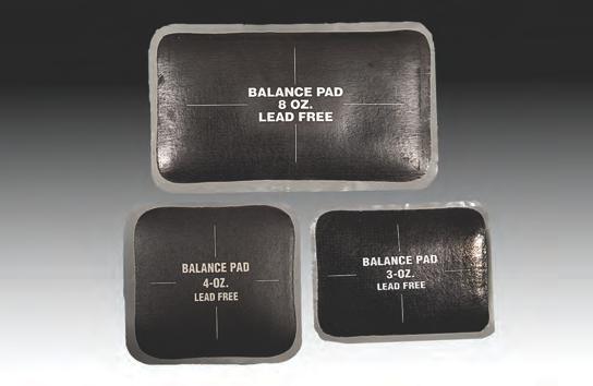 TECH Lead Free Balance Pads 1159 Tech lead free balance pads provide a "green" option of balancing the tire from the inside.
